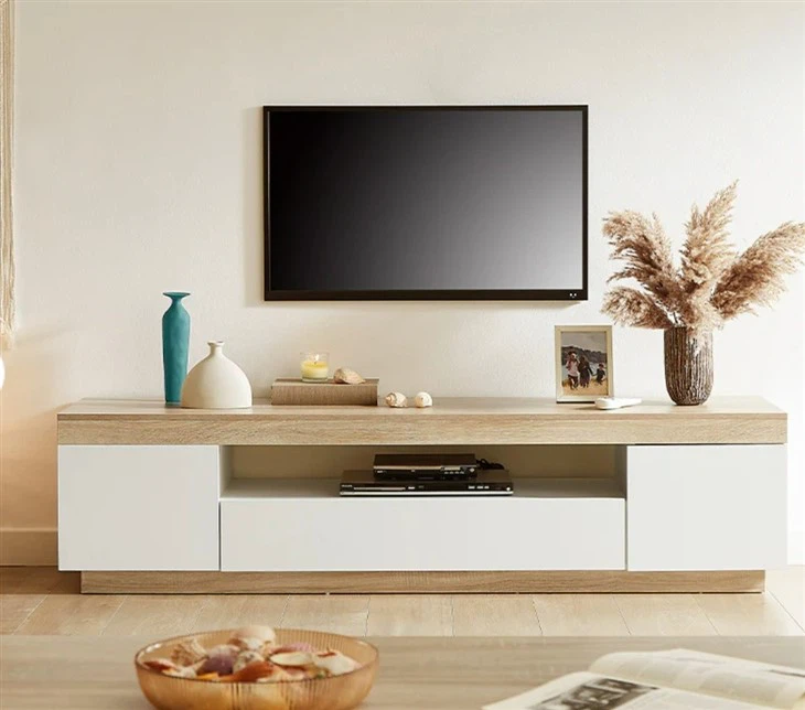 Lamination MDF Coastal Style TV Cabinet